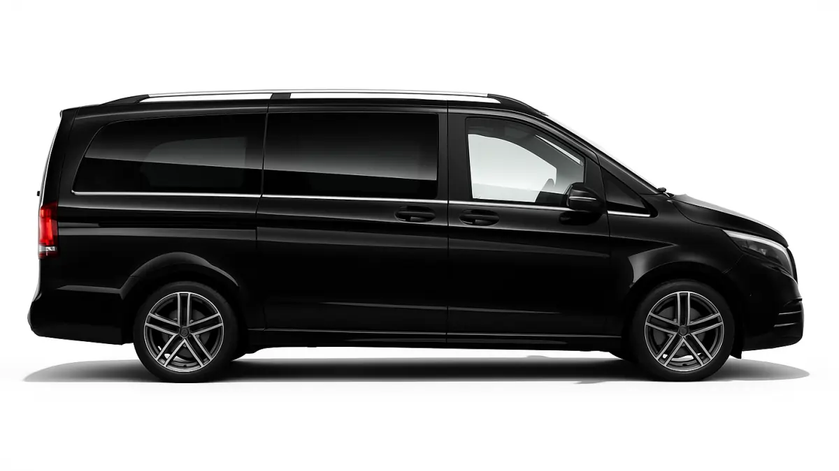 Mercedes-Benz V-Class AMG Line — премиальный минивэн для трансферов между аэропортом Берлин-Бранденбург (BER) и центром Берлина