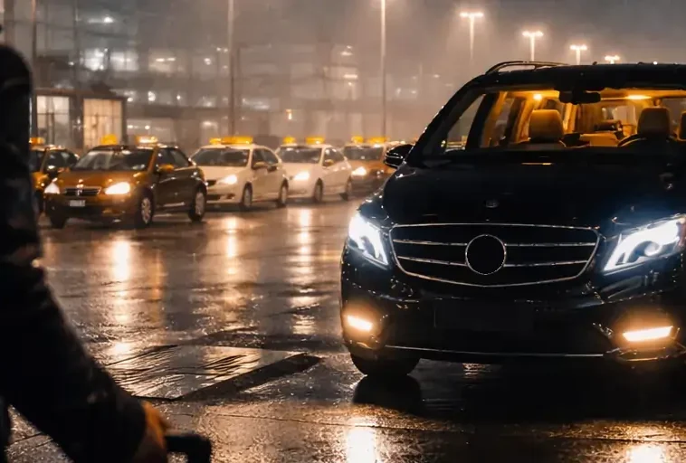 Mercedes MPV with driver for transfers from Berlin Brandenburg Airport (BER) at night