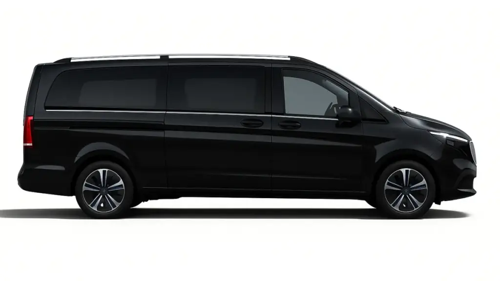 Mercedes-Benz EQV Long Business – long-wheelbase electric MPV for BER airport transfers and long-distance trips from Berlin