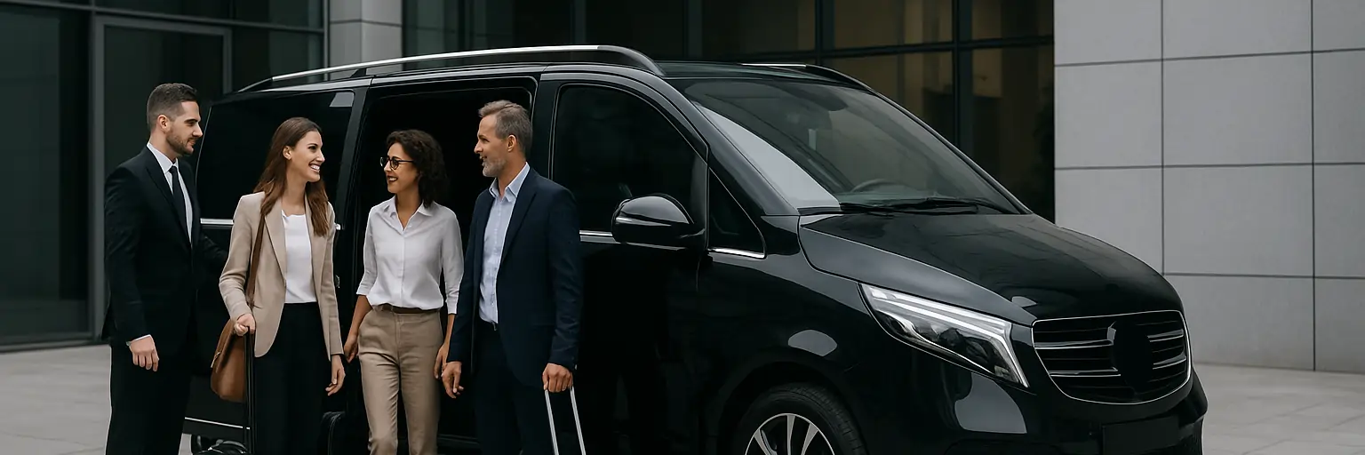Corporate MPV transfers in Berlin and Berlin Brandenburg Airport (BER) for business groups
