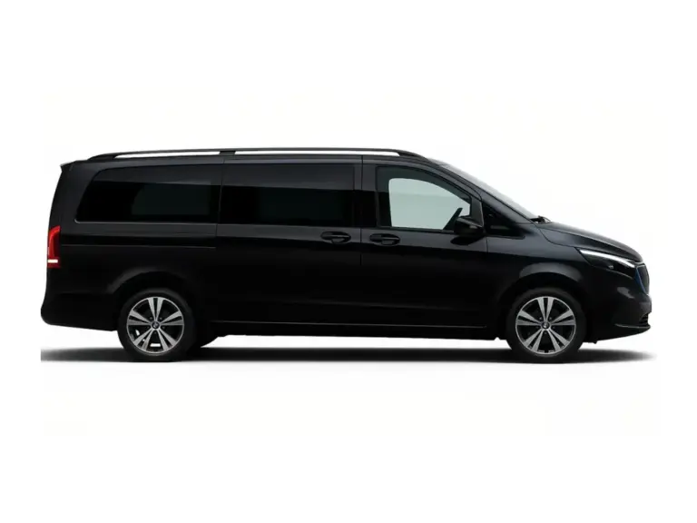 Mercedes-Benz Vito black minivan with driver in Berlin