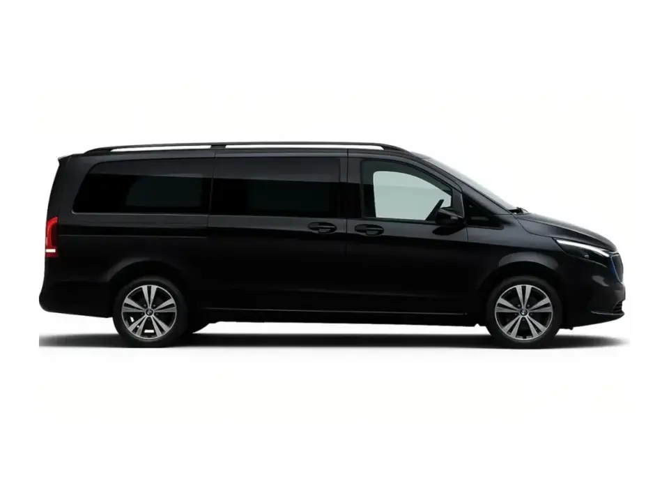 Mercedes-Benz Vito black minivan with driver in Berlin
